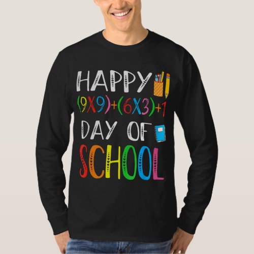 Funny Math Teacher 100th Day T_Shirt