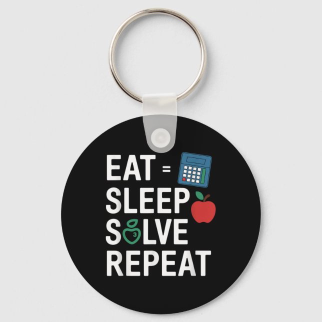 Funny Math Teacher Algebra Cl Back To School  Keychain (Front)