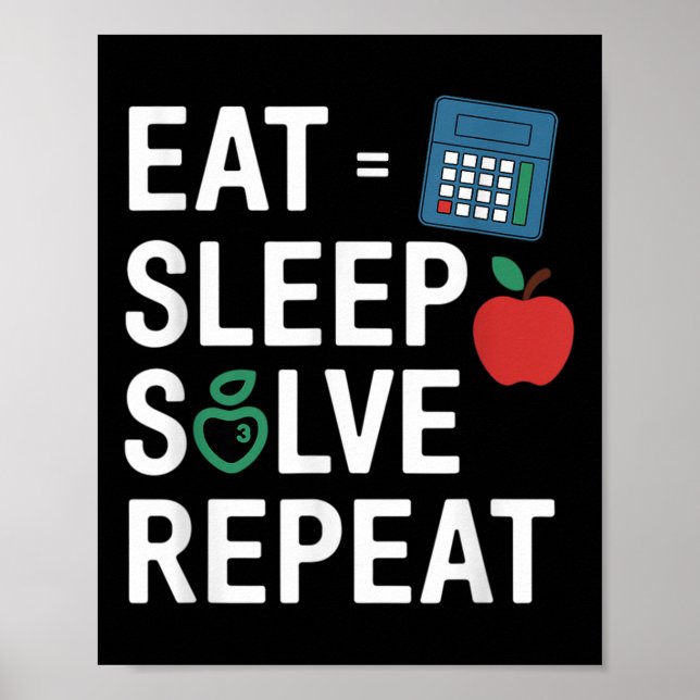 Funny Math Teacher Algebra Cl Back To School  Poster (Front)