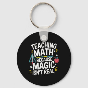 Funny Math Teacher Algebra Lover Back To School Keychain
