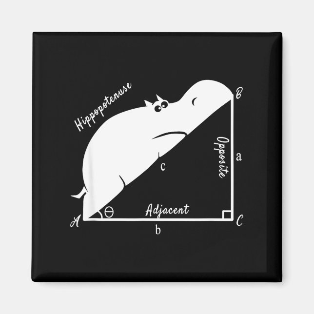 Funny Math Teacher,funny Hiptenuse,geometry Teache Magnet (Front)