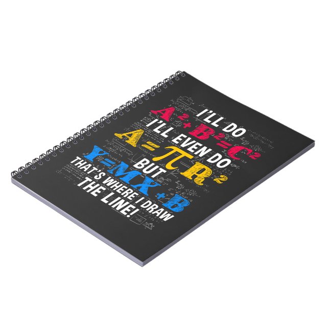 Funny Math Teacher Humor Algebra Mathematics Joke Notebook Zazzle