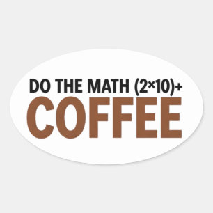 funny Math Teacher Humor Meme Pun Oval Sticker