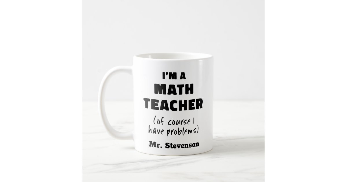 Math Lesson Design Custom Espresso Cup