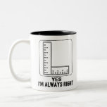 Funny Math Teacher Joke Fun Best Math Quotes Two-Tone Coffee Mug<br><div class="desc">Funny Math Teacher Joke Fun Best Math Quotes</div>