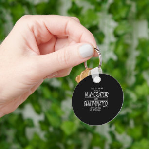 Funny Math Teacher Joke Men Women Fun Best Math Keychain
