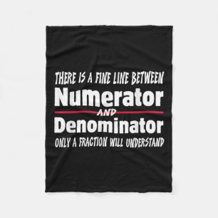 Funny Math Teacher Joke Men Women Fun Student Quot Fleece Blanket