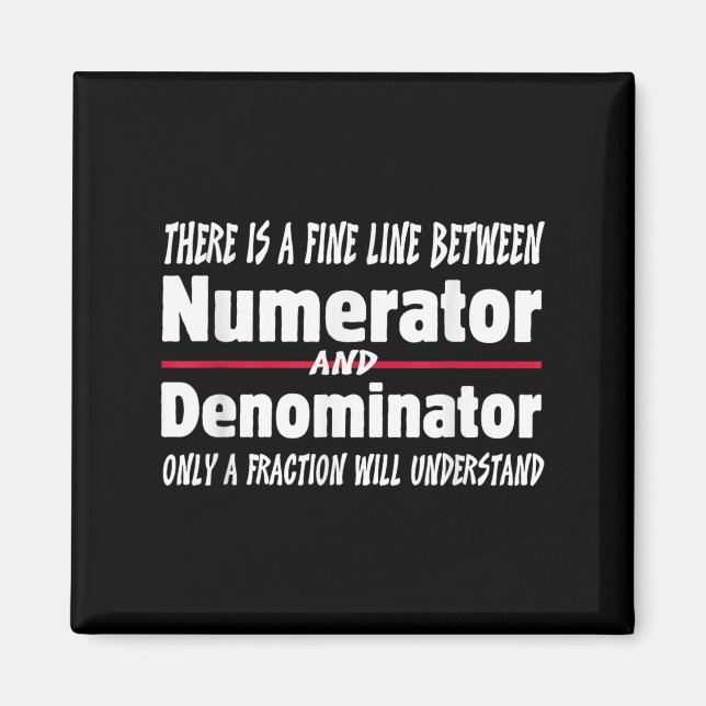 Funny Math Teacher Joke Men Women Fun Student Quot Magnet (Front)