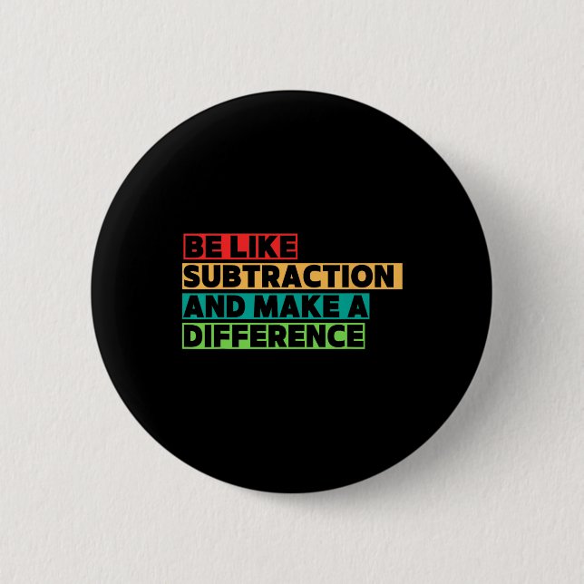 Funny Math Teacher Math Lover Quotes Student Mathe Button (Front)