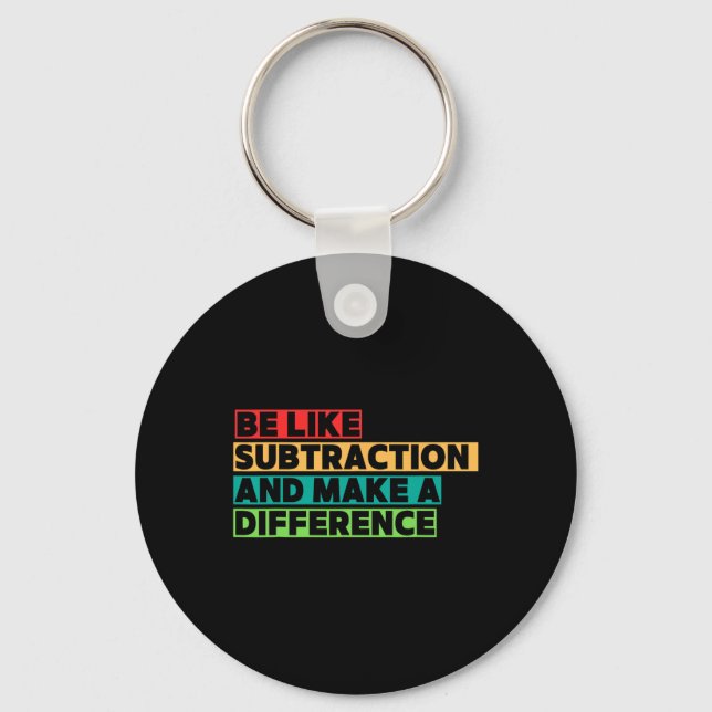 Funny Math Teacher Math Lover Quotes Student Mathe Keychain (Front)