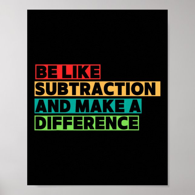 Funny Math Teacher Math Lover Quotes Student Mathe Poster (Front)