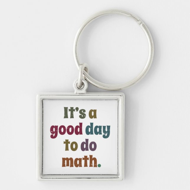 Funny Math Teacher Saying Mathematics Lover Gift Keychain (Front)