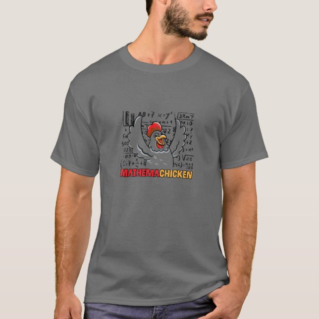 Funny Mathemachicken Math Lovers T-Shirt (Front)