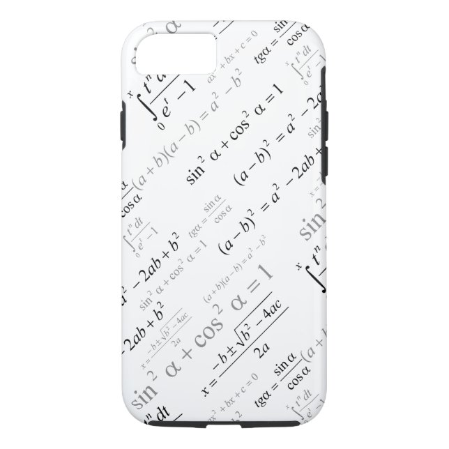 Funny Mathematics Formulas Math Geek Case-Mate iPhone Case (Back)
