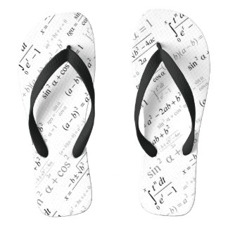Funny Mathematics Formulas Math Geek Flip Flops
