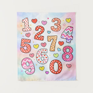 Funny Maths Numbers Joke Poster for Kids Tapestry