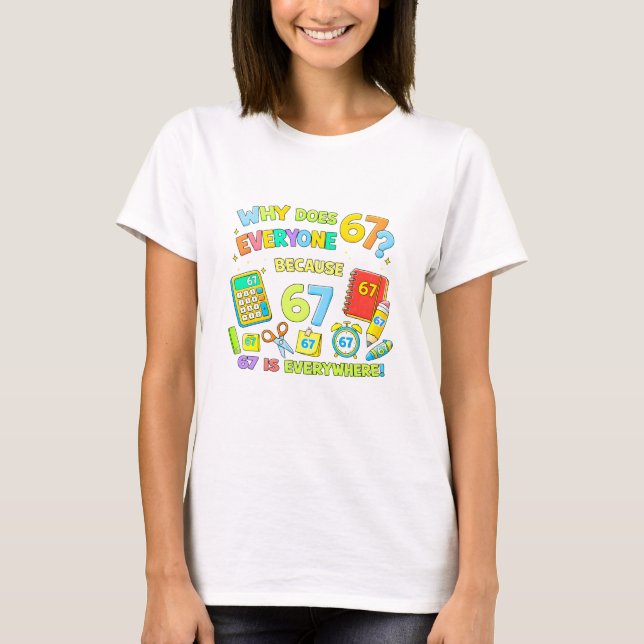 Funny Maths Numbers Joke T Shirt for Kids (Front)
