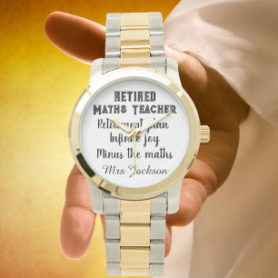 Funny maths teacher retirement watch