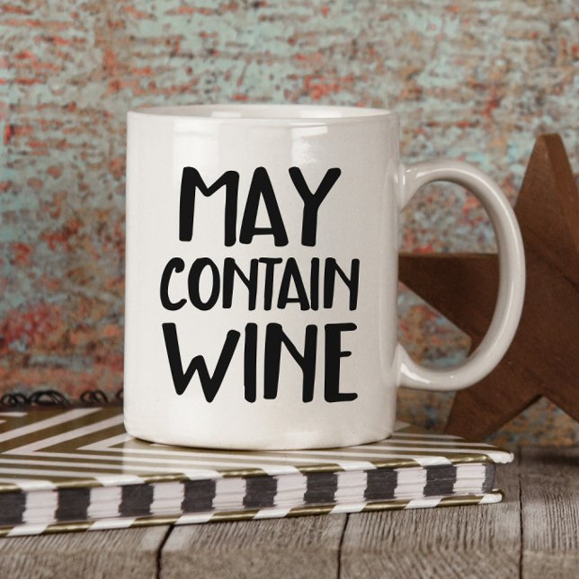 Funny May Contain Wine Mug (Creator Uploaded)