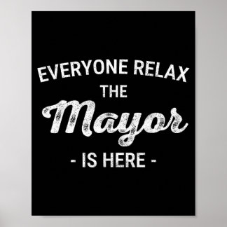 Funny Mayor Mayor Mayor Mayor T Mayor Retirement Poster