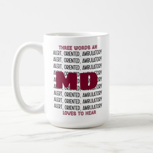 Funny MD Alert Custom CNALPNEMTPARNRTNP Coffee Mug