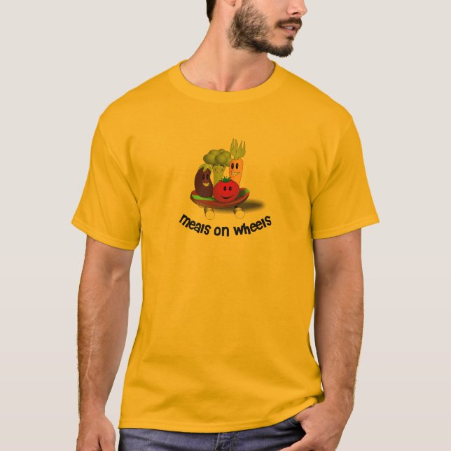 Funny Meals on Wheels T-Shirt (Front)