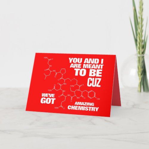 Funny Meant to Be Weve Got Amazing Chemistry Card