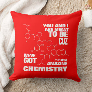 Funny Meant to Be We've Got Amazing Chemistry Throw Pillow