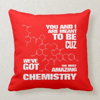 Funny Meant to Be We've Got Amazing Chemistry Throw Pillow