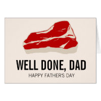 Funny Meat Father' Day Card