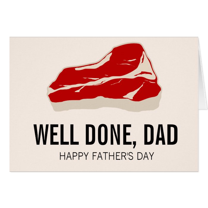 Funny Meat Father' Day Card Zazzle