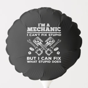 Funny Mechanic for Men Dad Car Auto Diesel Automob Balloon