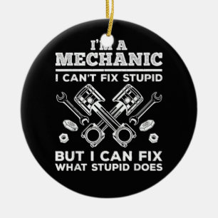 Funny Mechanic for Men Dad Car Auto Diesel Automob Ceramic Ornament