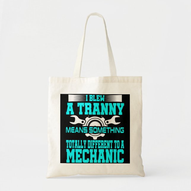 Funny Mechanic Gag Gift Offensive Humor Aircraft D Tote Bag (Front)