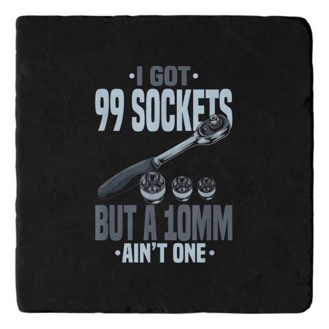 Funny Mechanic Gift For A Car Mechanic Trivet (Front)