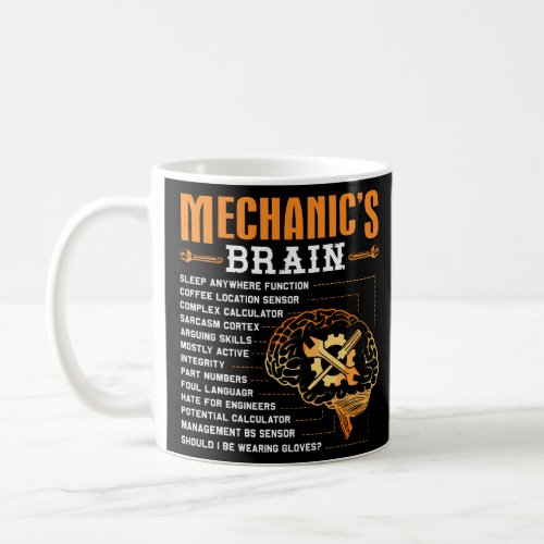 Funny Mechanic Gifts _ Mechanics Brain  Coffee Mug