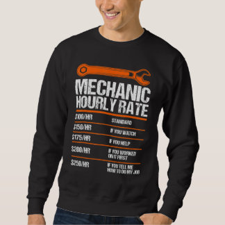 Funny Mechanic Hourly Rate Future Mechanic 1 Sweatshirt