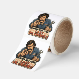 Funny Mechanic Oil Change Car Meme Square Sticker