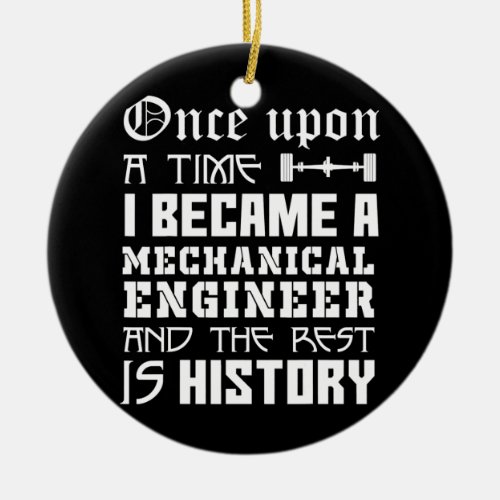 Funny Mechanical Engineer Apparel Great Engineers Ceramic Ornament