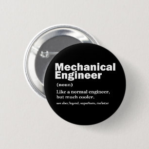 Funny Mechanical Engineer Definition Engineering Button