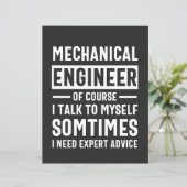 Funny Mechanical Engineer Gift (Standing Front)
