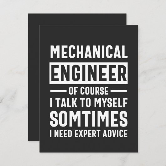 Funny Mechanical  Engineer Gift (Front/Back)