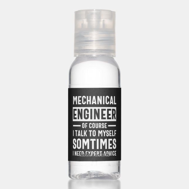 Funny Mechanical  Engineer Gift Hand Sanitizer (Front)