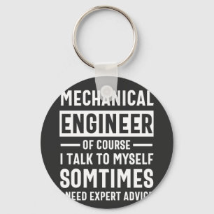 Funny Mechanical  Engineer Gift Keychain