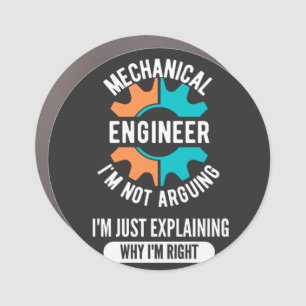 Funny Mechanical Engineer, Mechanical Engineering Car Magnet