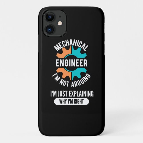 Funny Mechanical Engineer Mechanical Engineering iPhone 11 Case