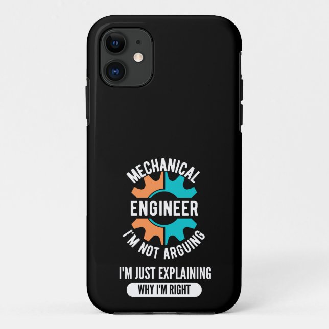 Funny Mechanical Engineer, Mechanical Engineering Case-Mate iPhone Case (Back)