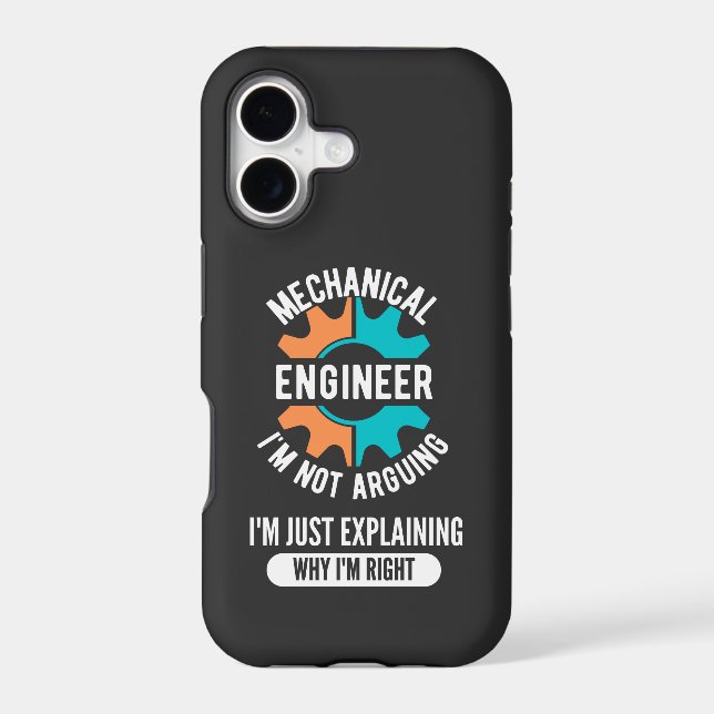 Funny Mechanical Engineer, Mechanical Engineering Iphone Case (Back)