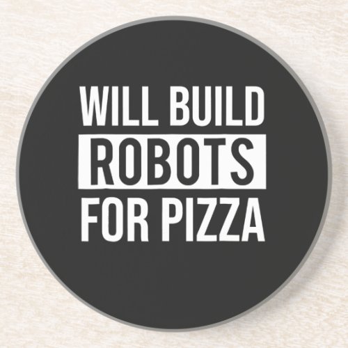 Funny Mechanical Engineering Robots Pizza Robotics Coaster