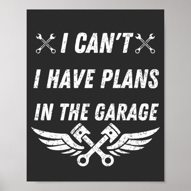 funny mechanics dad car lover fathers day gift poster (Front)
